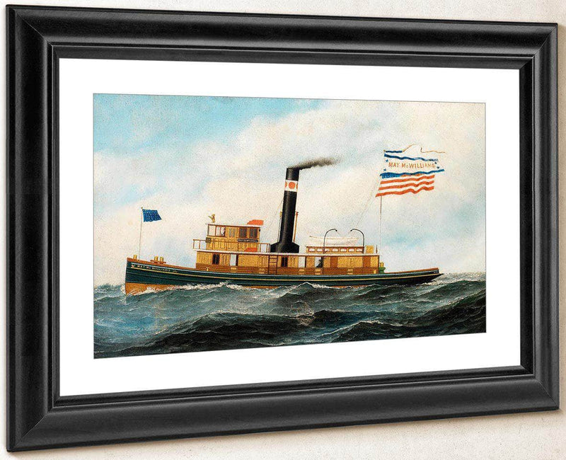 He Ocean Going Tug May Mcwilliams By Antonio Jacobsen Fine Art Print