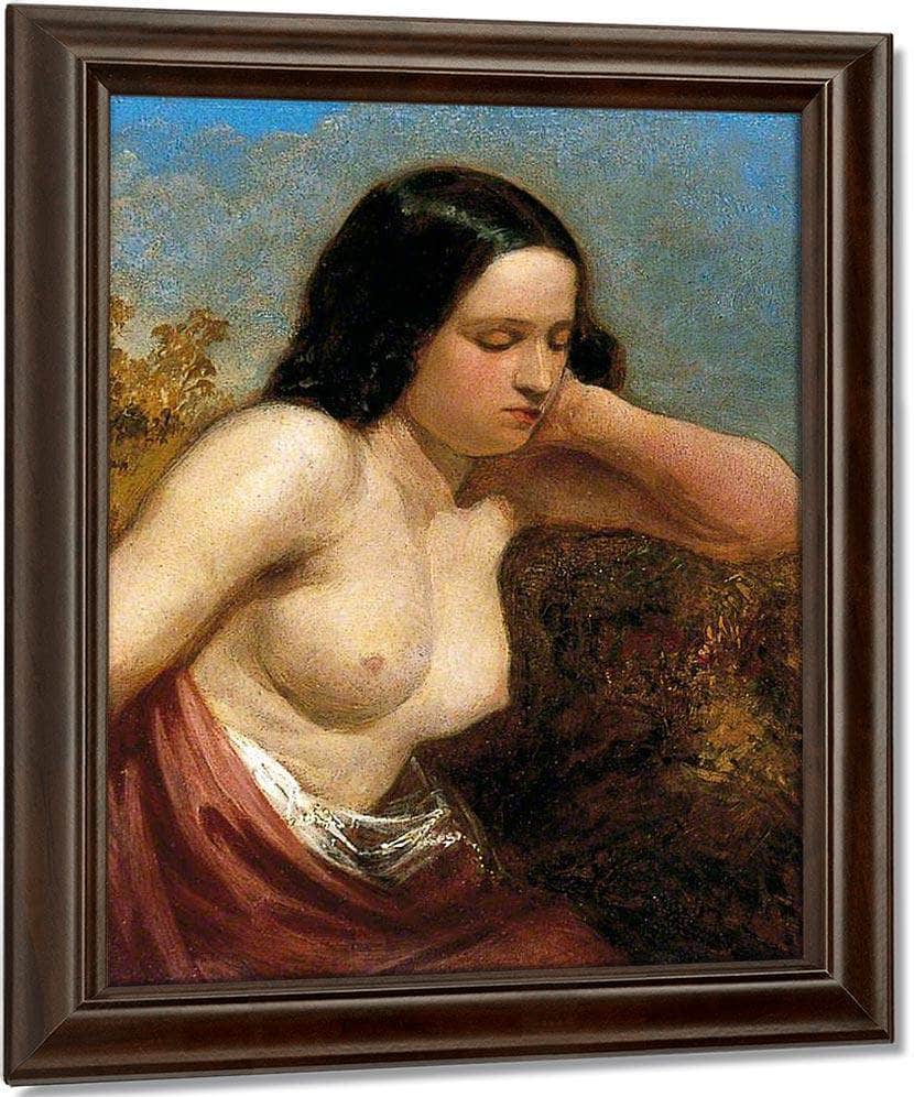 Head And Shoulders Of A Woman By William Etty Fine Art Print