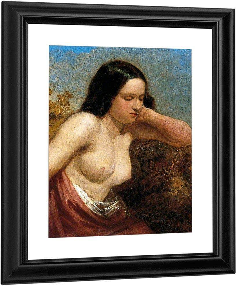 Head And Shoulders Of A Woman By William Etty Fine Art Print