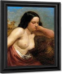 Head And Shoulders Of A Woman By William Etty Fine Art Print