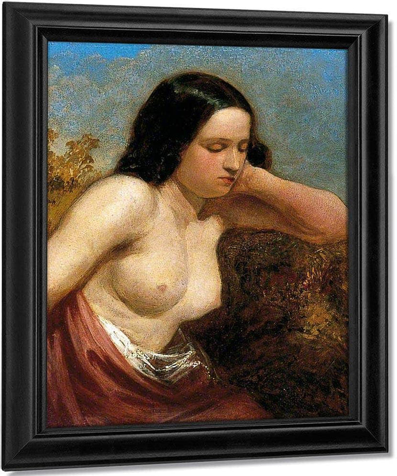 Head And Shoulders Of A Woman By William Etty Fine Art Print