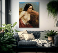 Head And Shoulders Of A Woman By William Etty Fine Art Print