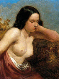Head And Shoulders Of A Woman By William Etty Fine Art Print