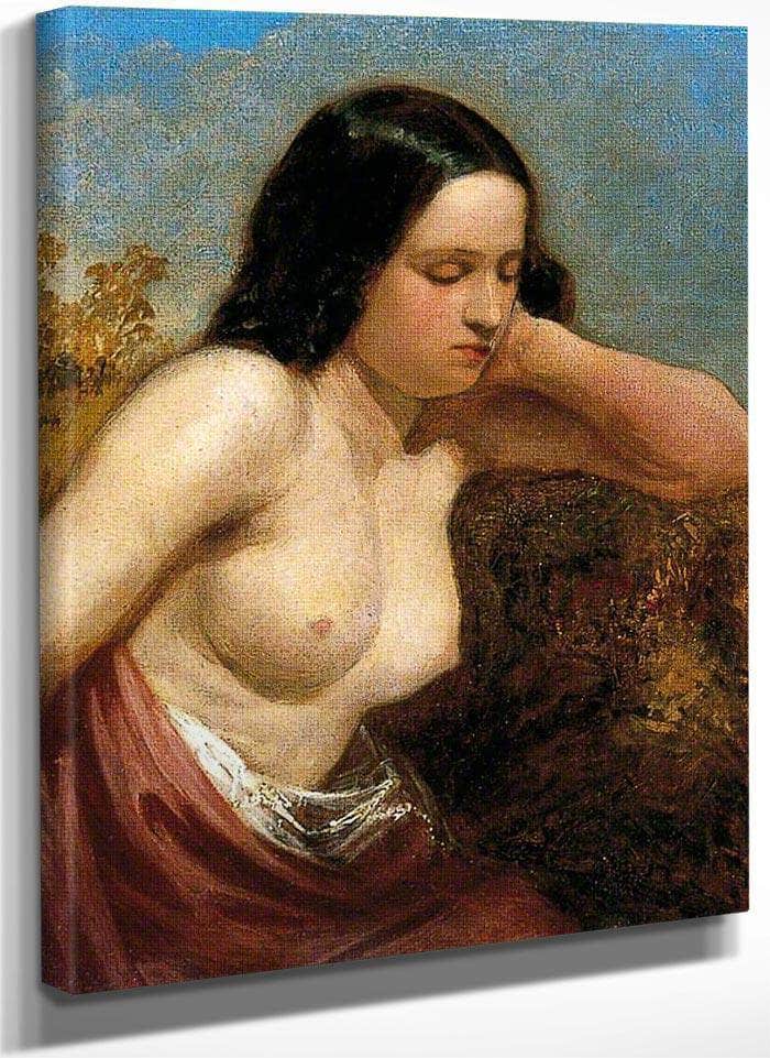 Head And Shoulders Of A Woman By William Etty Fine Art Print