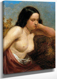 Head And Shoulders Of A Woman By William Etty Fine Art Print