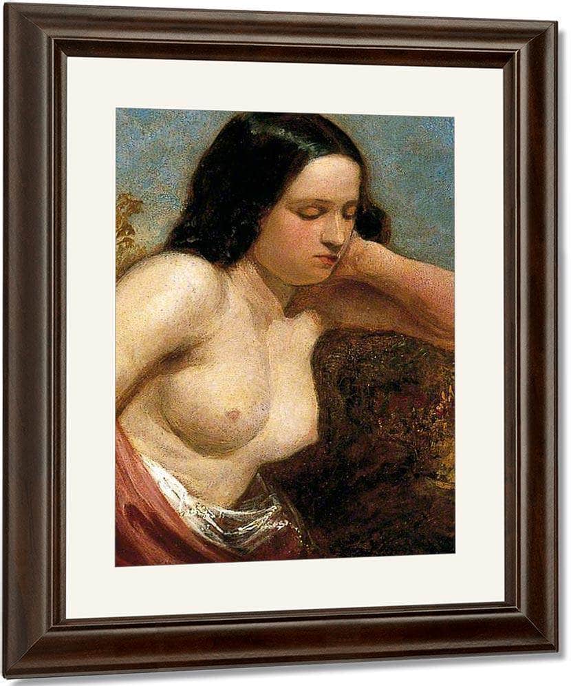 Head And Shoulders Of A Woman By William Etty Fine Art Print