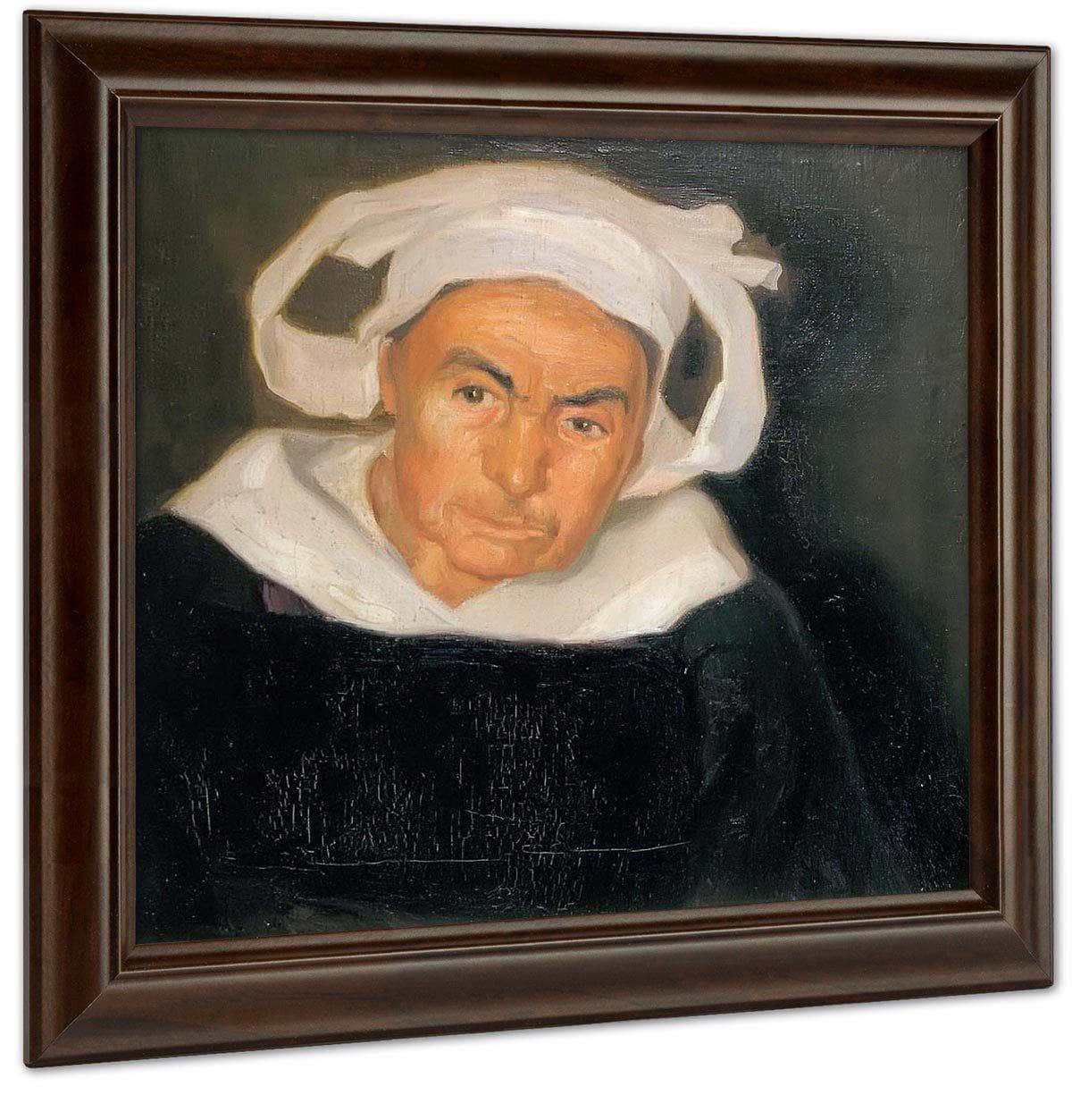 Head Of A Breton Woman By Diego Rivera Fine Art Print
