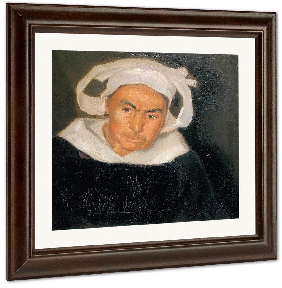 Head Of A Breton Woman By Diego Rivera Fine Art Print