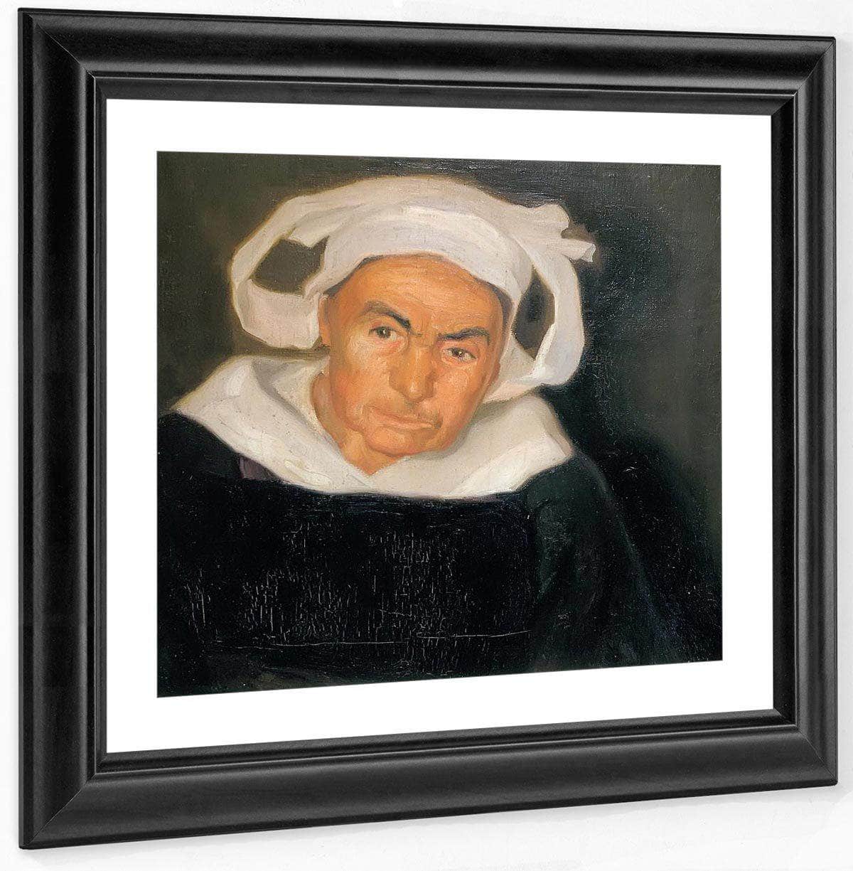 Head Of A Breton Woman By Diego Rivera Fine Art Print