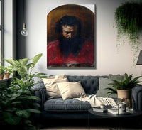 Head Of A Cardinal By William Etty Fine Art Print