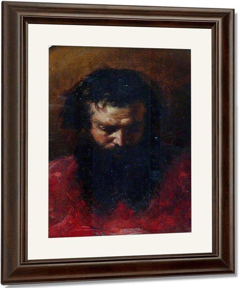 Head Of A Cardinal By William Etty Fine Art Print