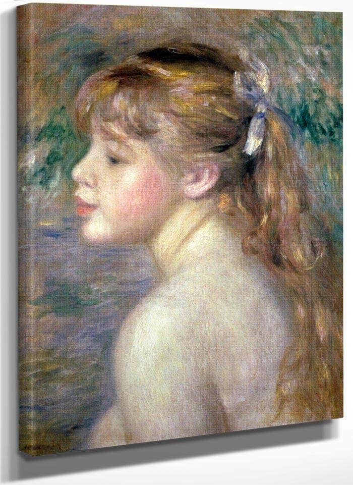 Head Of A Child By Pierre August Renoir Fine Art Print