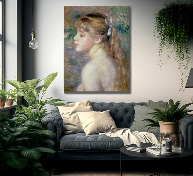 Head Of A Child By Pierre August Renoir Fine Art Print