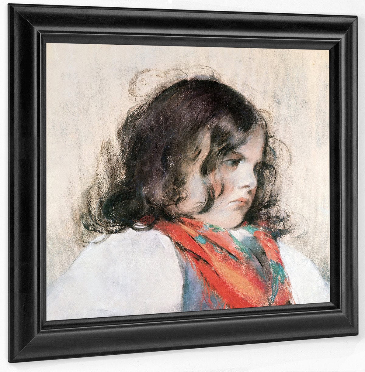 Head Of A Child (Pastel On Paper) By Mary Cassatt Fine Art Print