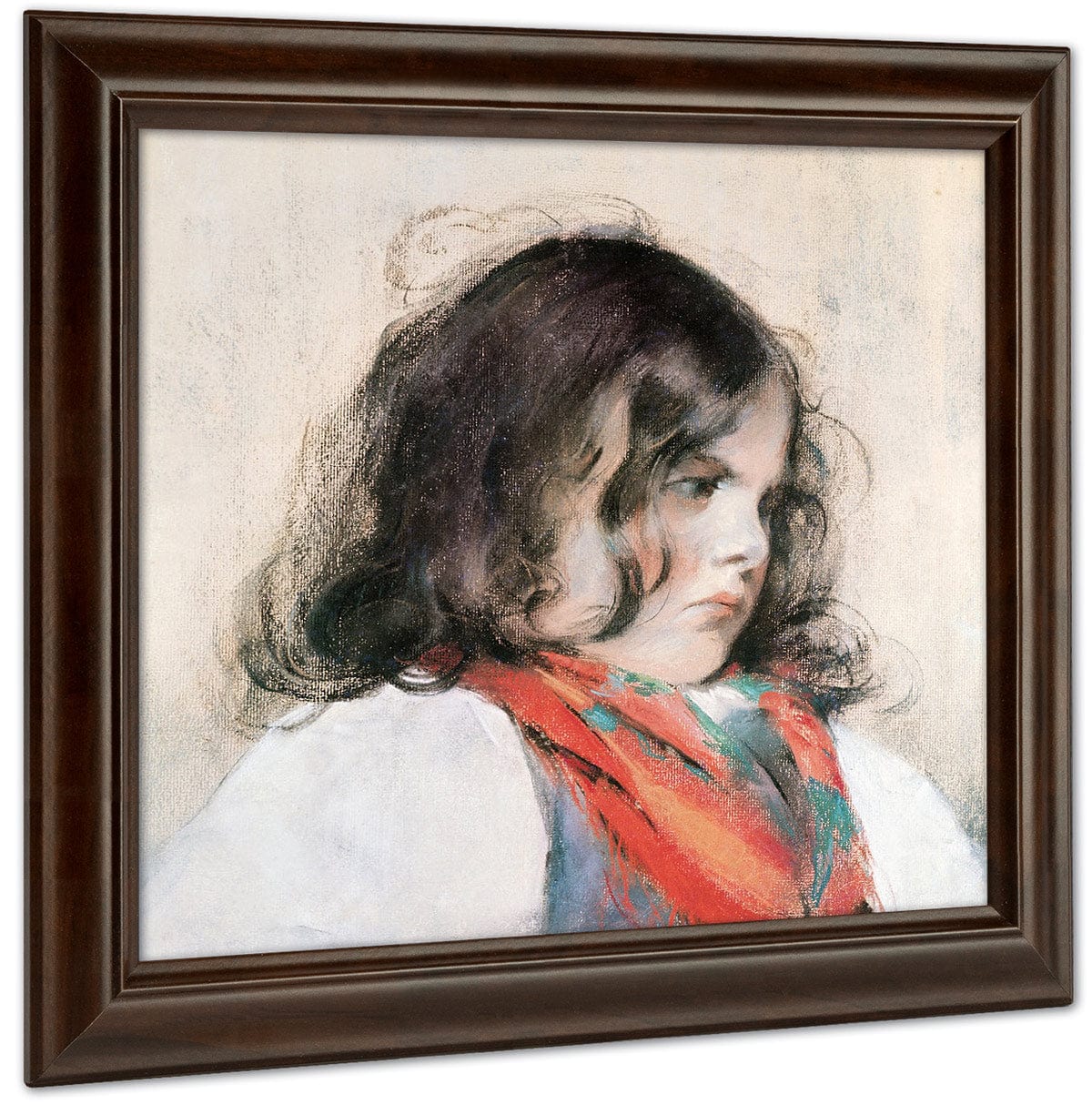 Head Of A Child (Pastel On Paper) By Mary Cassatt Fine Art Print