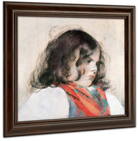 Head Of A Child (Pastel On Paper) By Mary Cassatt Fine Art Print