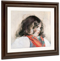 Head Of A Child (Pastel On Paper) By Mary Cassatt Fine Art Print