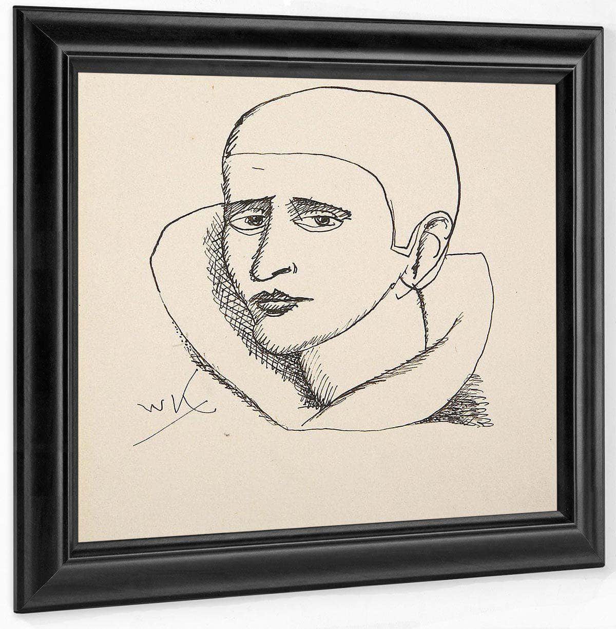Head Of A Clown By Walt Kuhn Fine Art Print