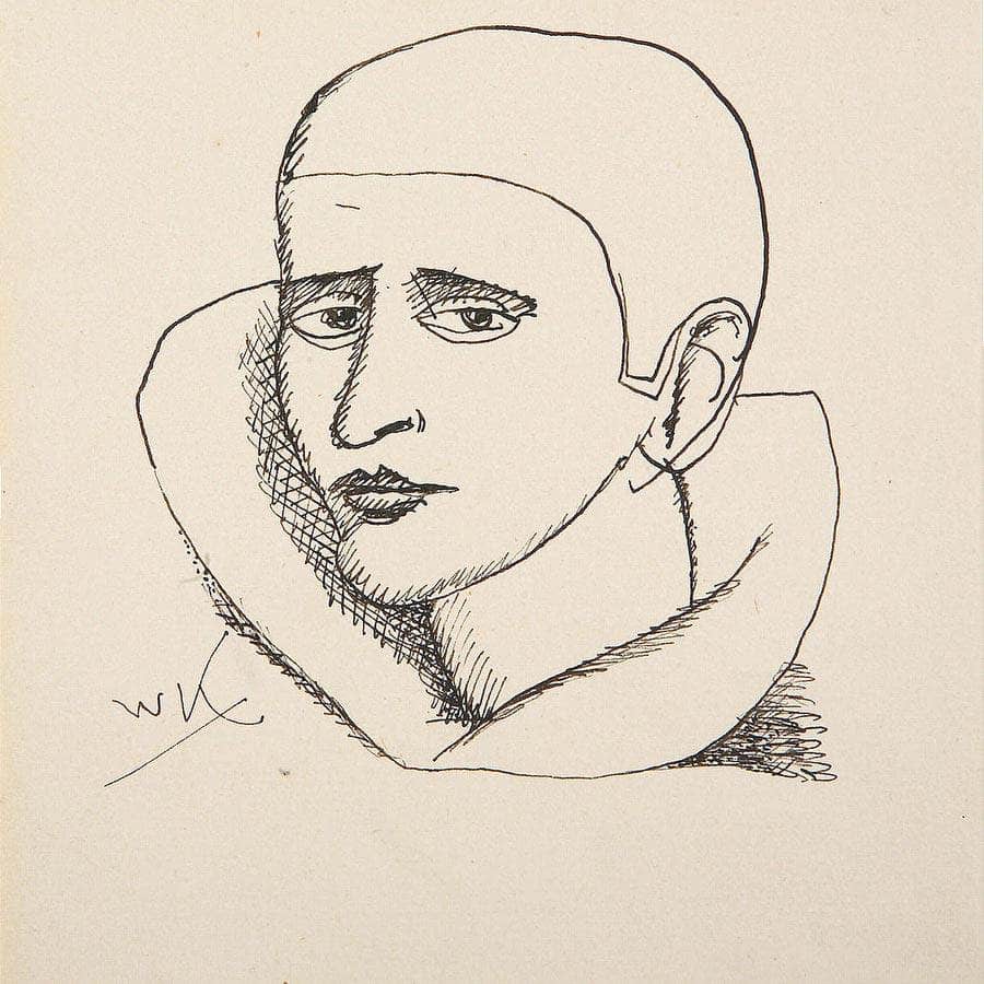 Head Of A Clown By Walt Kuhn Fine Art Print