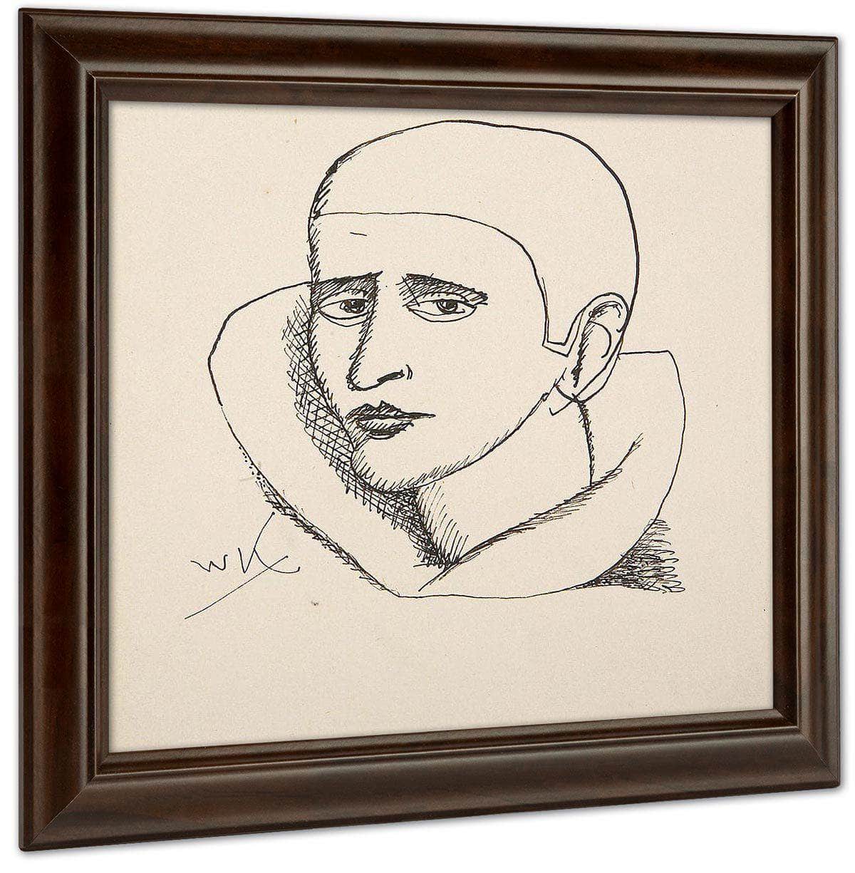 Head Of A Clown By Walt Kuhn Fine Art Print