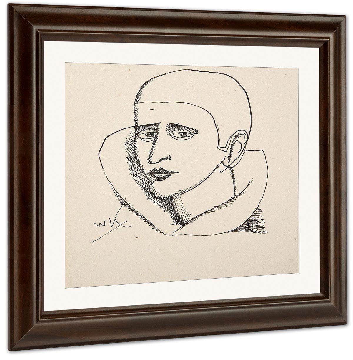 Head Of A Clown By Walt Kuhn Fine Art Print
