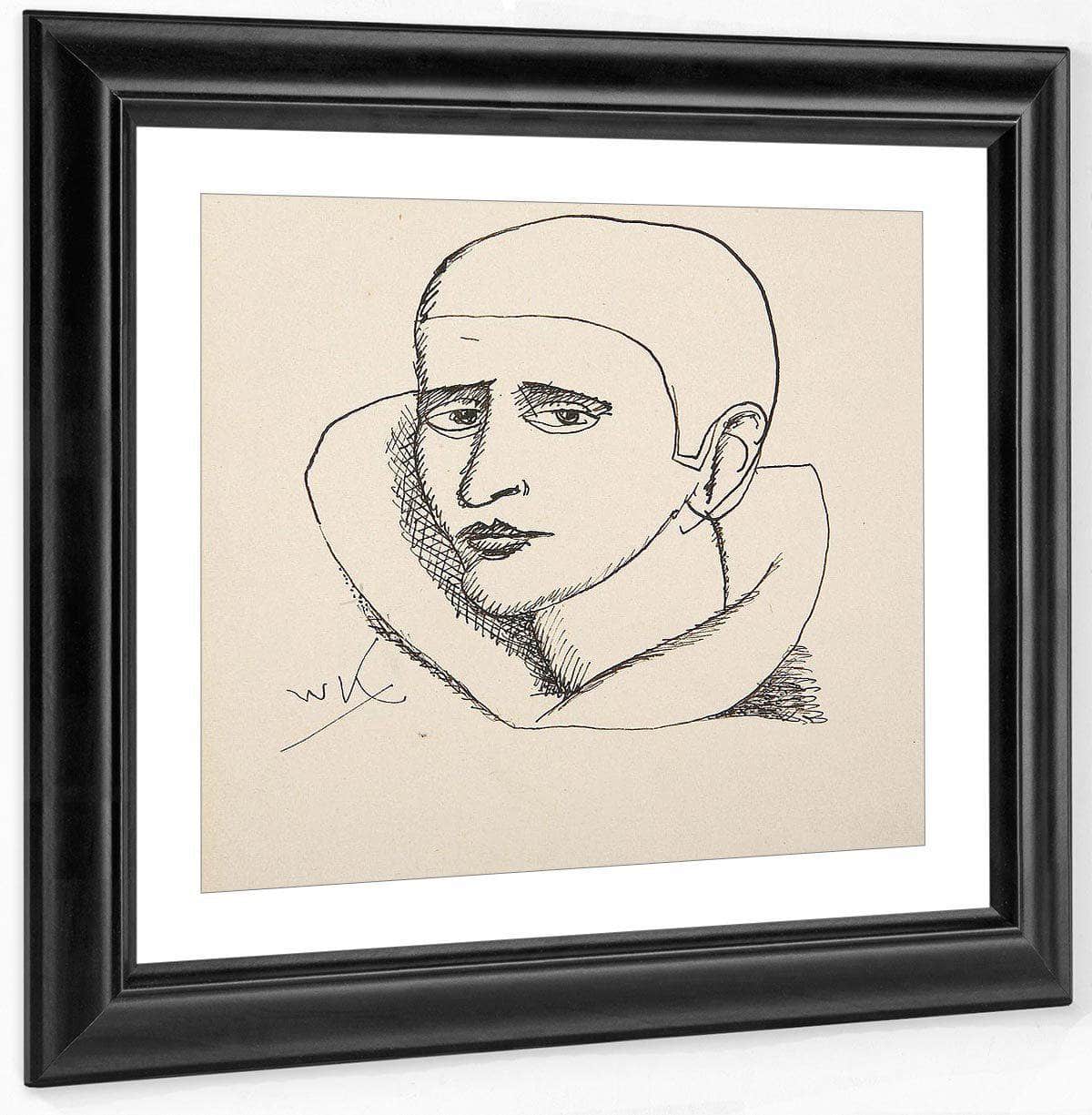 Head Of A Clown By Walt Kuhn Fine Art Print