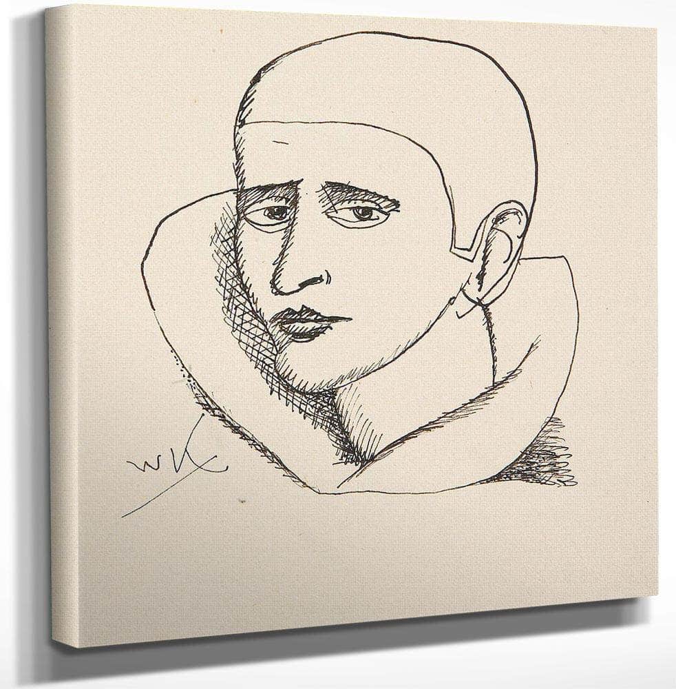 Head Of A Clown By Walt Kuhn Fine Art Print