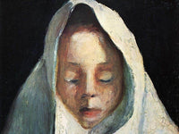 Head Of A Girl By Paula Modersohn Becker Fine Art Print