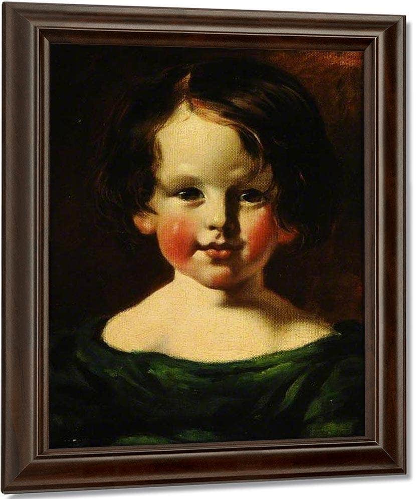 Head Of A Girl By William Etty Fine Art Print