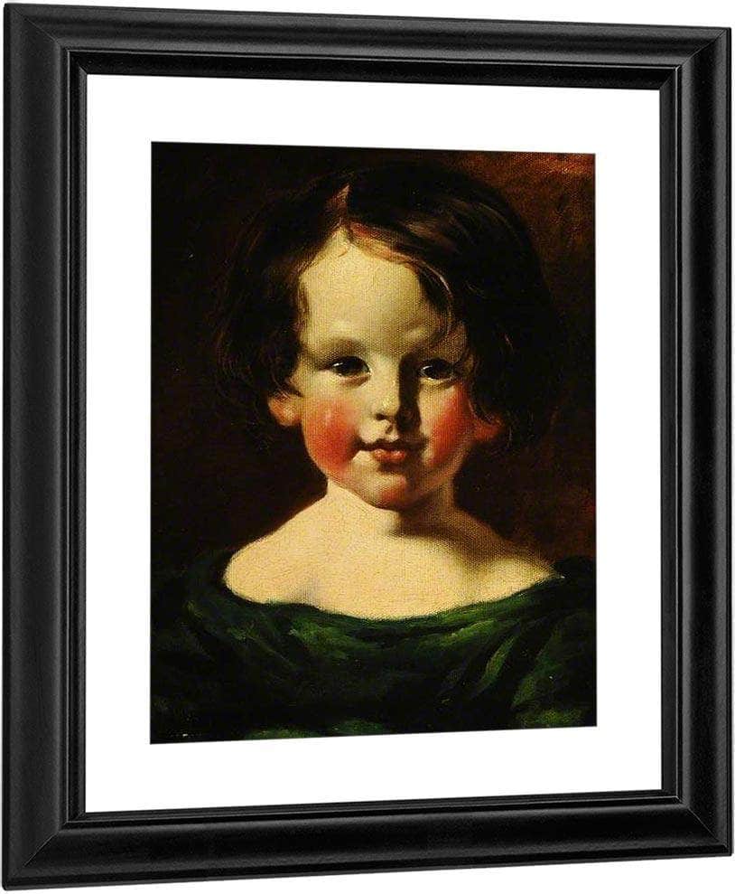 Head Of A Girl By William Etty Fine Art Print