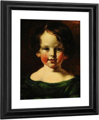 Head Of A Girl By William Etty Fine Art Print