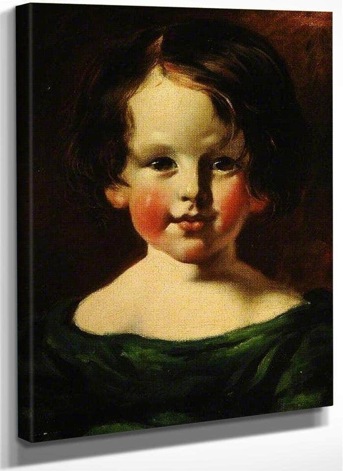 Head Of A Girl By William Etty Fine Art Print