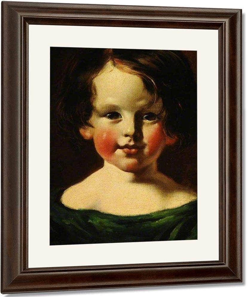 Head Of A Girl By William Etty Fine Art Print