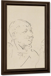 Head Of A Man By Henri Marie Raymond De Toulouse Lautrec Monfa Fine Art Print
