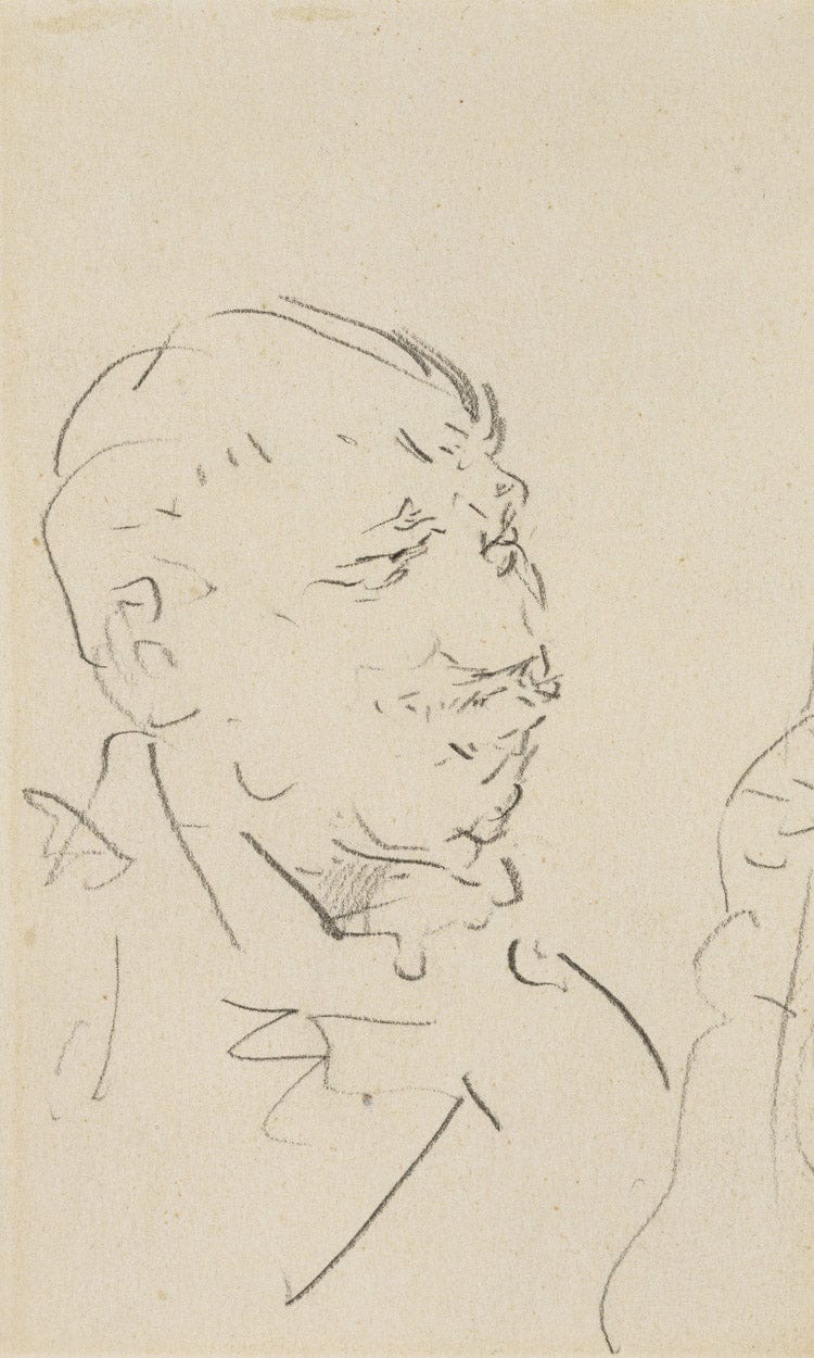 Head Of A Man By Henri Marie Raymond De Toulouse Lautrec Monfa Fine Art Print