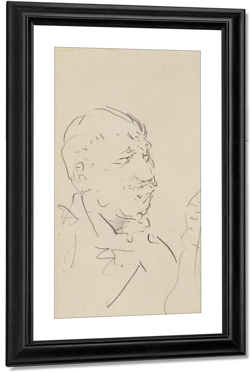 Head Of A Man By Henri Marie Raymond De Toulouse Lautrec Monfa Fine Art Print
