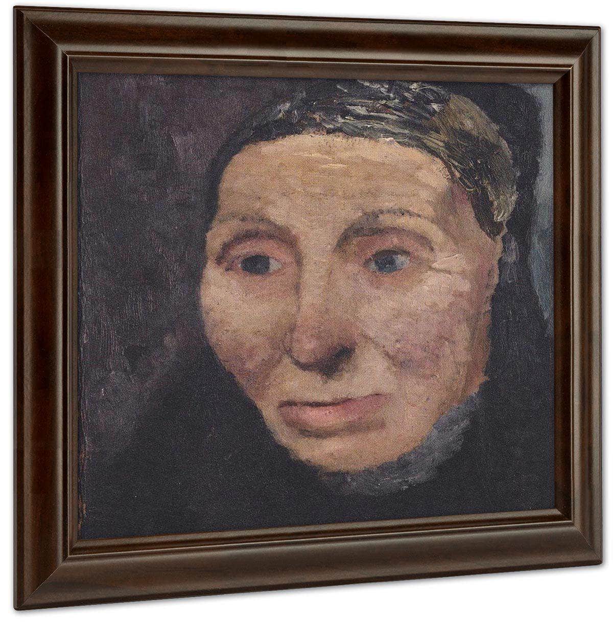 Head Of A Peasant Woman By Paula Modersohn Becker Fine Art Print