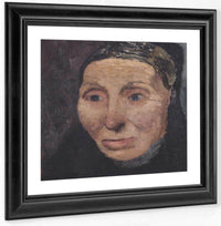 Head Of A Peasant Woman By Paula Modersohn Becker Fine Art Print
