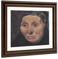 Head Of A Peasant Woman By Paula Modersohn Becker Fine Art Print