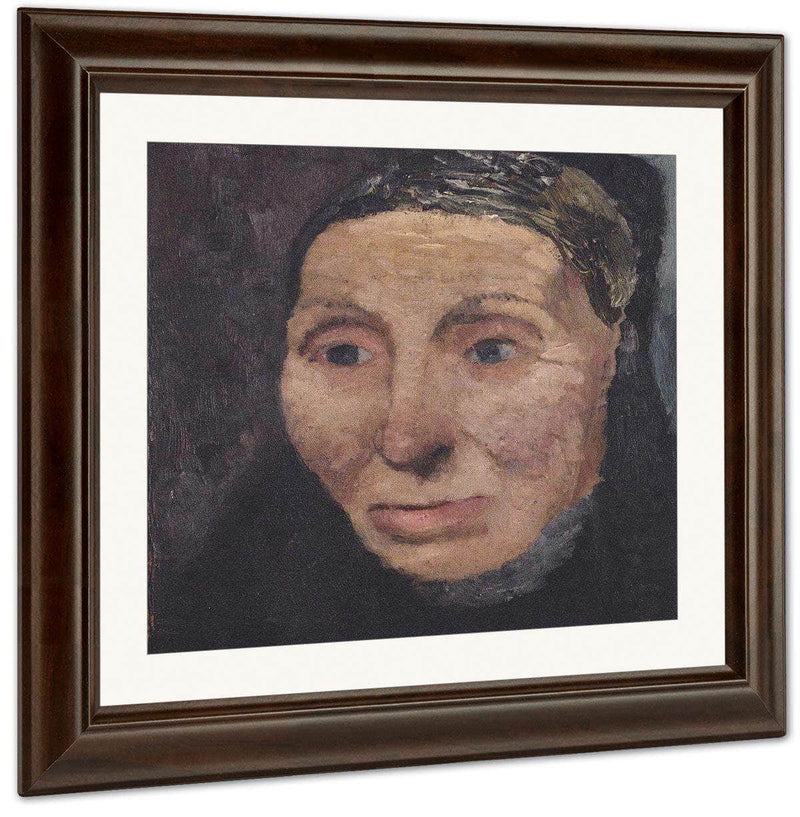 Head Of A Peasant Woman By Paula Modersohn Becker Fine Art Print