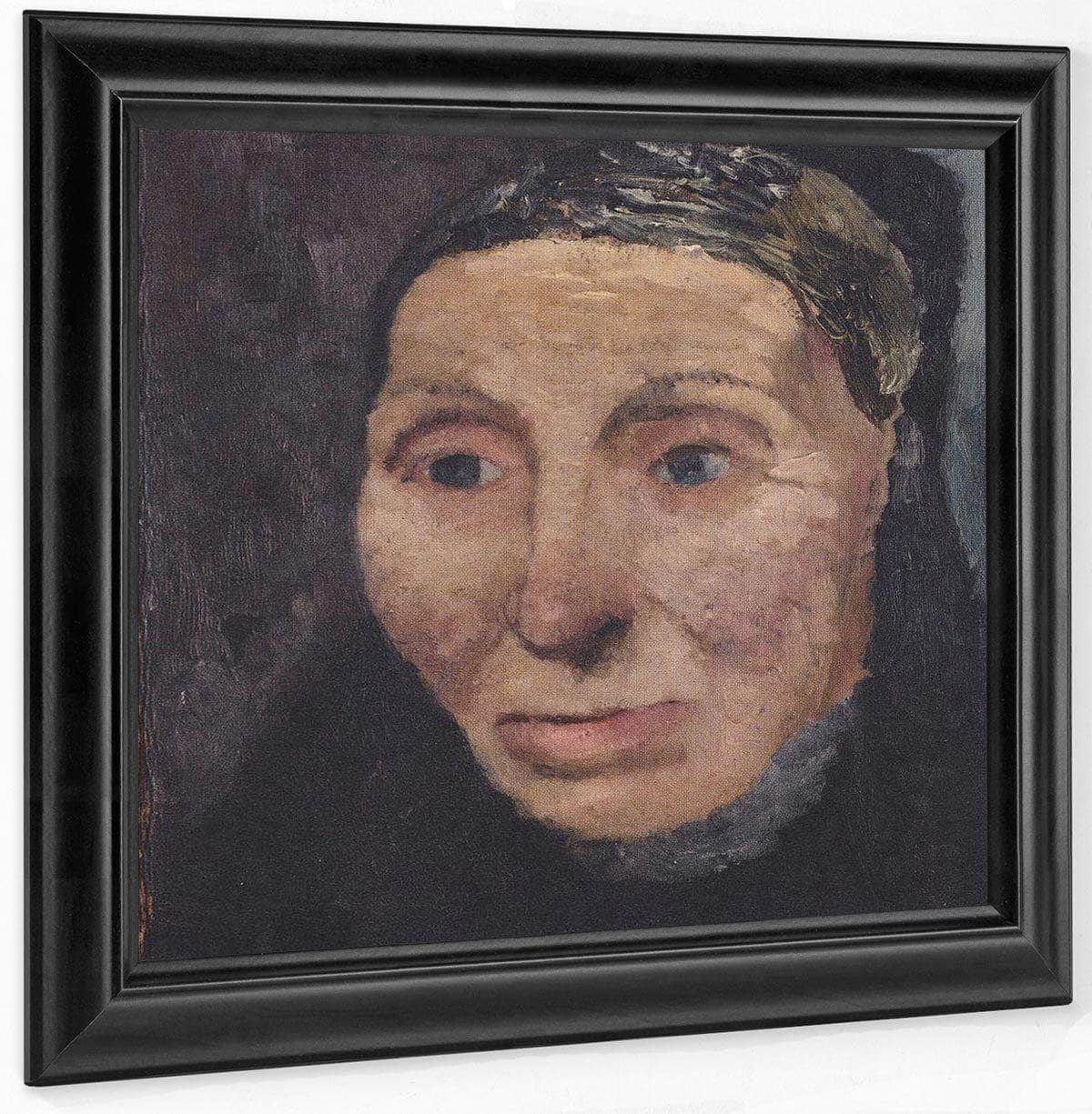 Head Of A Peasant Woman By Paula Modersohn Becker Fine Art Print