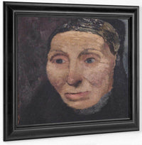 Head Of A Peasant Woman By Paula Modersohn Becker Fine Art Print
