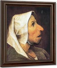 Head Of A Peasant Woman By Pieter Bruegel Fine Art Print