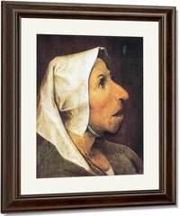 Head Of A Peasant Woman By Pieter Bruegel Fine Art Print