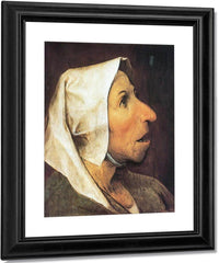 Head Of A Peasant Woman By Pieter Bruegel Fine Art Print
