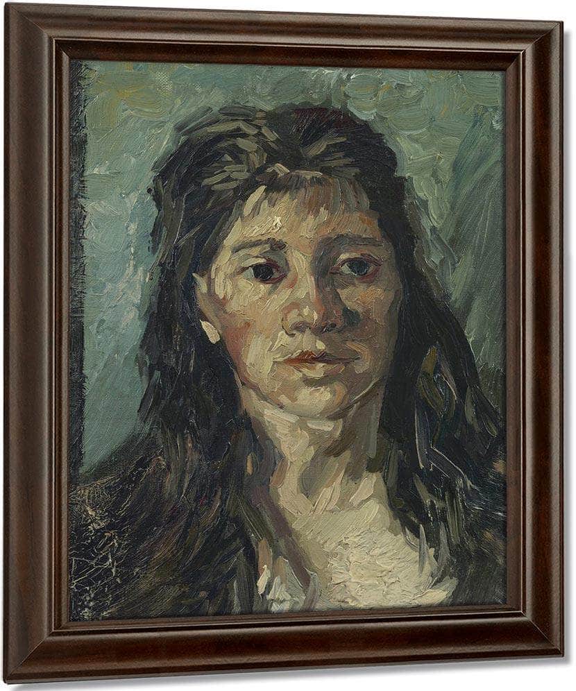 Head Of A Prostitute By Vincent Van Gogh Fine Art Print