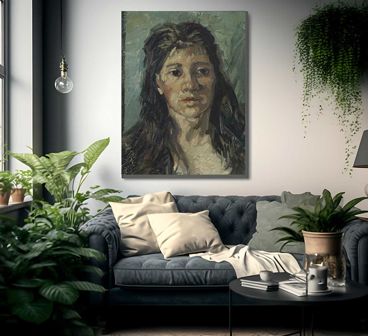 Head Of A Prostitute By Vincent Van Gogh Fine Art Print