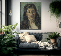 Head Of A Prostitute By Vincent Van Gogh Fine Art Print