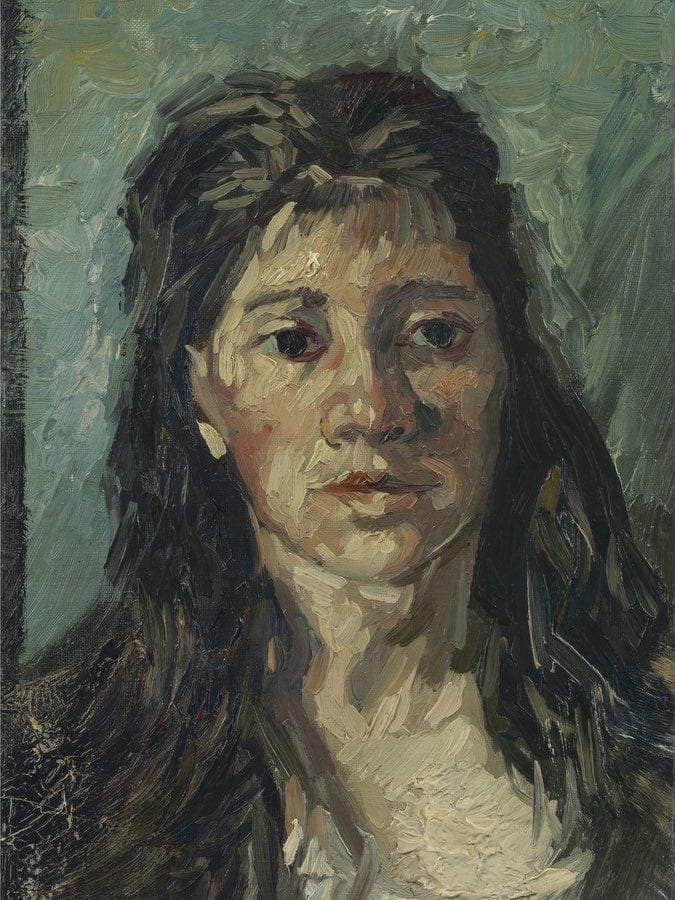 Head Of A Prostitute By Vincent Van Gogh Fine Art Print