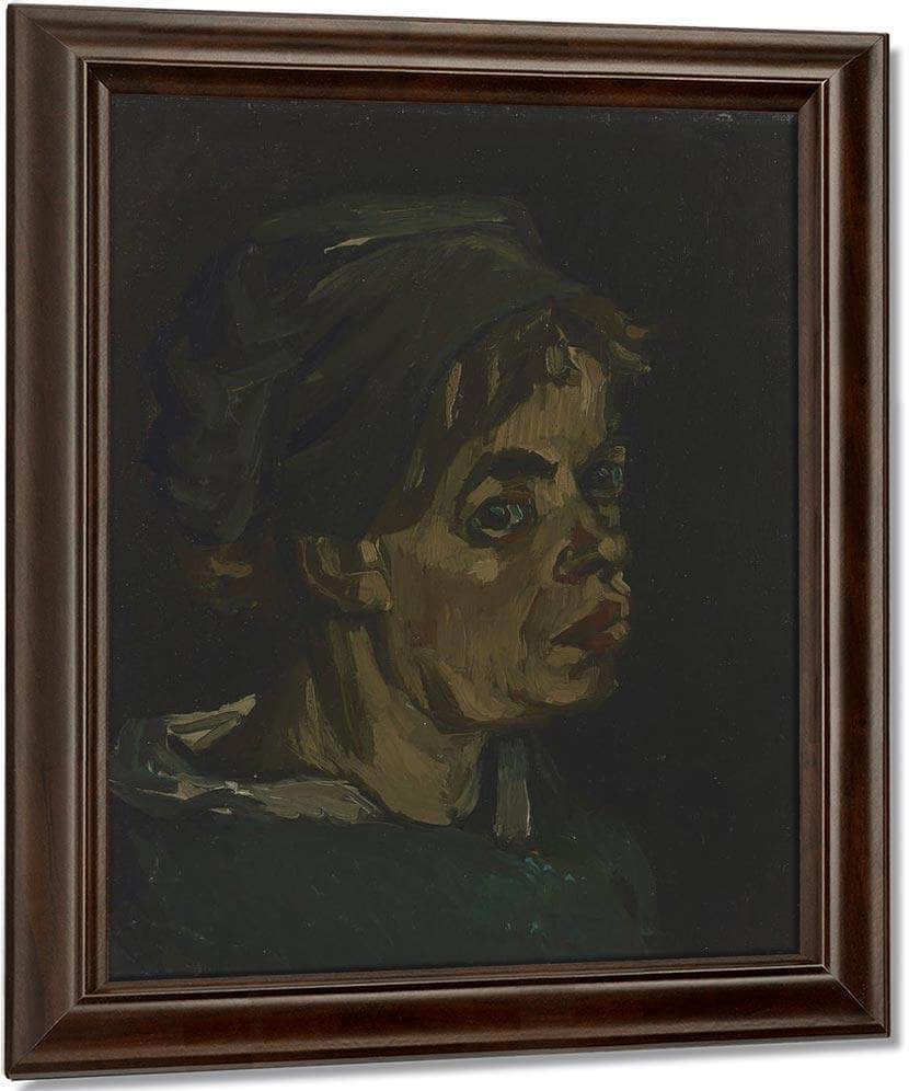 Head Of A Woman 2 By Vincent Van Gogh Fine Art Print